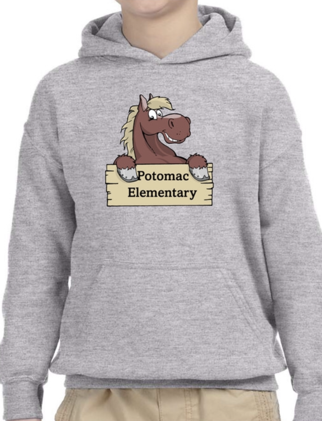 Grey Potomac Hoodie Sweatshirt